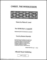 Christ, The Intercessor SATB choral sheet music cover